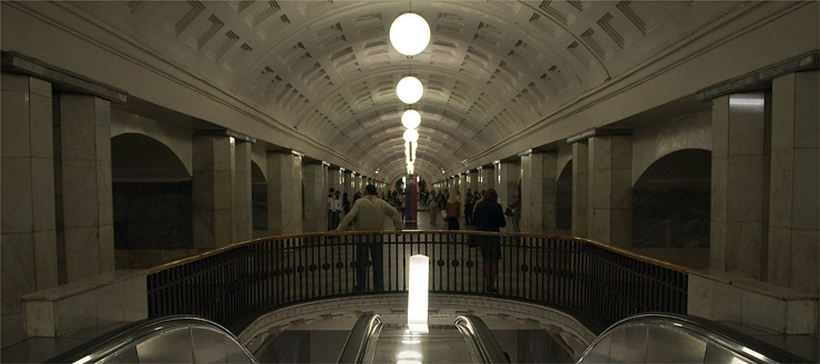 przepiękne moskiewskie metro