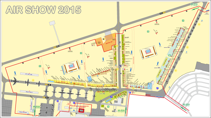 Plan lotniska radomskiego AIR-SHOW 2015